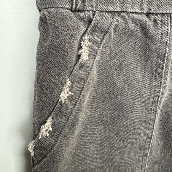 Show Me Your Mumu Range Romper in washed black denim. - Picture 6 of 10